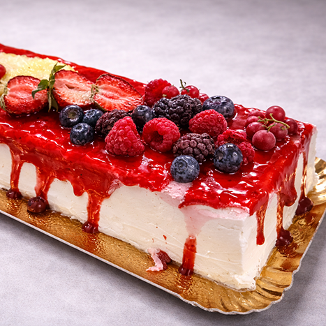 30Tarta de mousse con frutos rojos