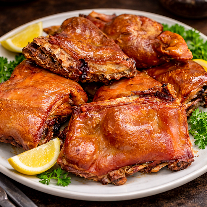 4Cochinillo asado con limón y perejil