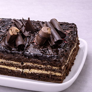 Tarta de chocolate negro